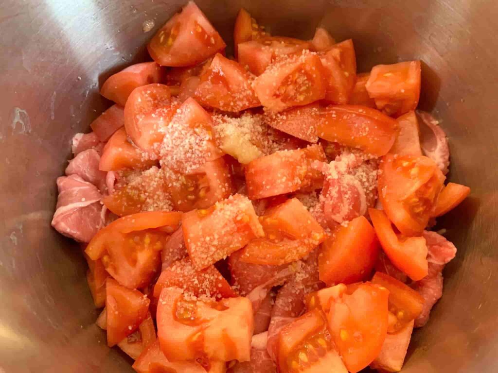 ホットクック 豚肉のトマト煮こみ