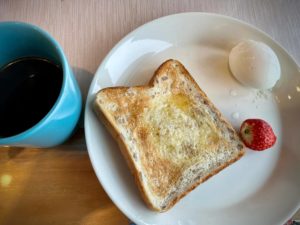 #Campion食堂　朝食　ゆで卵