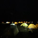 雷鳥沢キャンプ場　テント　やまどうぐレンタル屋